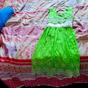 This a green Sequin Hearla dress a size 14